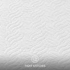 Love's cabin King Size Quilt Set White Bedspreads - Soft Bed Summer Lightweight Bedspread Comforter - Modern Style Wave Pattern Coverlet for All Season - 3 Pieces (1 Quilt, 2 Pillow Shams)