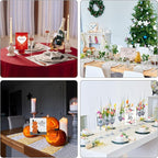 26 PCS Table Number Holder - Table Card Holder Stand Wire Photo Holder with 26 Pcs Floral Table Number Cards, Place Card Holder Stand for Weddings Party Office Paper Memo Menu Note Clips