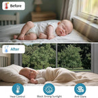 Window Film Transparent Heat Control UV Blocking, 70% VLT Window Tint for Shopfront Glass with Installation Tools, PET Material, Ideal for Stores, Glass Doors and Display Windows, 27.6Inch×78.7Inch