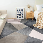 HOMFINE Washable Modern Area Rug - Geometry Style 6x9 Rugs for Living Room, Bedroom, Machine Washable Rug Soft Non Slip Non Shedding Area Rug - Green, 6'x9'