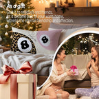 Trendy Leopard Lucky 8 Ball Pillow Covers 20x12, Cheetah Leopard Print Room Decor, Funky Preppy Leopard and Black Billiards Decorative Throw Pillow Covers for Girls Dorm Apartment，Set of 2