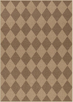 Lahome Checkered Easy Jute Indoor Outdoor Rug, 5x7 Area Rugs for Living Room Nature Large Dining Room Carpet, Washable Non Slip Indoor Outdoor Carpet for Home Office Bedroom Backyard Patio