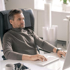 MABOZOO Head Pillow for Recliner Chair with Pocket,Headrest Cushion for Neck Pain Relief and Cervical Support,Recliner Head Pillow for Travel Home Recliner Sofa Armchair（Dark Grey）