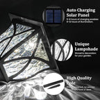 GIGALUMI Solar Lights Outdoor Waterproof, 6 Pack LED Solar Garden Lights, Solar Lights for Outside, Garden Decor for Yard, Patio, Landscape, Planter, Walkway (Cold White)