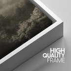 SIGNWIN Framed Canvas Print Wall Art Woodland Nursery Decor Set Fog & Mist Over Blue Pine Tree Forest Nature Modern Art Rustic Landscape Colorful for Living Room, Bedroom, Office - 16"x24"x3 White