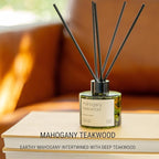 Craft & Kin Reed Diffuser Set Oakwood, Mahogany & Vetiver, Fall Reed Diffusers for Home, Fragrance Diffuser Sticks, Oil Diffuser Sticks, Oil Diffuser with Sticks, Reed Diffuser for Men