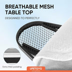 Classic Ironing Board 43" X 13" W/with Iron Rest | Full Metal Construction| Height Adjustable | Heat & Scorch Resistant Fabric | Anti-Skid Feet | Easy to Fold (Dark Grey)