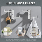 Angle Simple Swivel Towel Hooks for Bathroom, SUS 304 Stainless Steel Foldable 3 Arms Hand Towel Holder, Coat Wall Hooks, Polished Chrome, 2 Pack