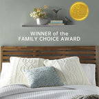 BAYKA Floating Shelves, 22.5" Wall Mounted Wood Shelves for Bathroom, Bedroom, Living Room, Kitchen, Hanging Shelf for Books/Storage/Decor (Grey,Set of 2)