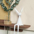 Troartos 3D Textured Boho Abstract Wall Art with Vase, Off-White and Brown Wall Decor with Rabbit Decoration, Neutral Rattan Artwork for Living Room Hallway Dining Room Bedroom Office, 24x24 In