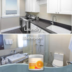 SMELLS BEGONE Air Freshener Odor Absorber Gel - 15 oz, Pack of 2 - Absorbs and Eliminates Odor in Pet Areas, Bathrooms, Cars, & Boats - Made with Essential Oils - Energizing Citrus Scent