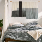 Macrame Wall Hanging Large Dip Dye Tapestry Fiber Wall Art Boho Living Room Bedroom Macrame Wall Decor 59''Wx35''L