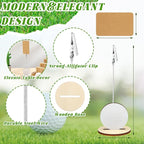 20 Pcs Base Memo Clip Holder Table Number Card Place Holders Stand Note Paper Clip Centerpieces for Table Party Favors Photo Stand Events Decoration(Golf)