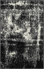 Keen Home Design Area Rugs - 2x3 Non-Shedding, Abstract Rugs for Kitchen, Living Room, Bedroom, Dining Room, Entryway - Size: 2' x 3', Abstract Black