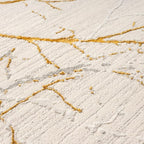 LUXE WEAVERS Sunset Collection 372 Gold 5x7 Modern Abstract Area Rug