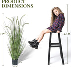 KOL 4ft 2-Pack Artificial Veronica Spiked Speedwell Grass, 47in Faux Veronica Spicata Flower, Tall Fake Reed Grasses for Home Office Garden Wedding Decor, Indoor Outdoor Plants, UV-Resistant