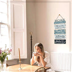 Wooden Collage Panels Home Positive Affirmations Wall Art - Wall Plaques for Living Room,Bedroom,Dining Room,Bathroom - Multicolor Family Rustic Farmhouse Wall Decor 5pcs