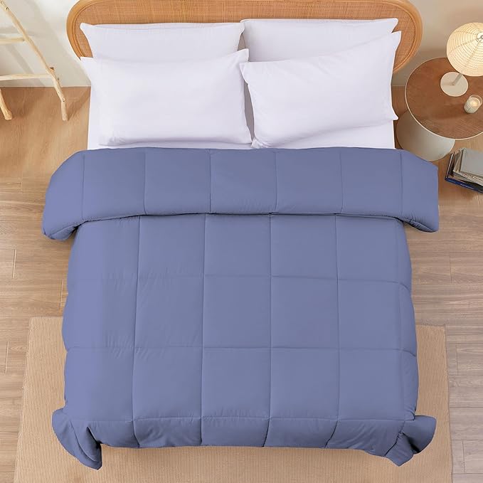 Modern Threads Down Alternative Reversible Comforter Blue/Cream King