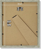 Vittanly 8x10 Picture Frames Set of 9, Shatter Resistant Plexiglass, Display 5x7 Pictures with Mat or 8x10 without Mat, Photo Frames for Wall or Tabletop, Engineered Wood, Driftwood