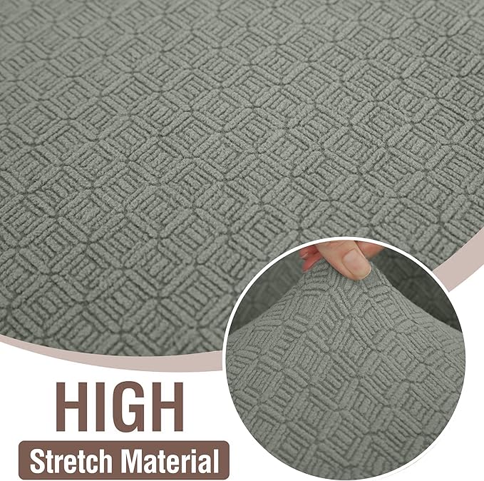 HDCAXKJ Sectional Couch Cover L Shape Stretch Sofa Covers Washable Jacquard Corner Couch Slipcover Non Slip Sectional Slip Cover U Shaped Furniture Protector for Pets Dogs (Grayish Green, X-Large)