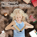 Large 8x10 Area Rugs for Living Room, Tie-Dyed Coffee Soft Shag Rug for Bedroom, Non-Slip Ultra Fluffy Rug, Modern Plush Carpet for Girls Boys Kids Room Dorm, Fuzzy Rug for Home Decor Aesthetic