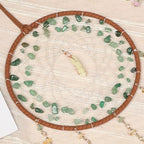 Green Aventurine Gemstone Agate Large Dream Catcher Chakra Dream Catcher with Crystals Handmade Dreamcatcher Wall Decor for Adults Boys Girls Bedroom Garden Bless Gift