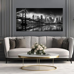 Brooklyn Bridge Wall Art Large City Wall Decor for Living Room Office Wall Decor 29 x 59 Inch