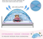 Pink Unicorn Twin Bed Tent for Kids Indoor Fort - Magical Dream Tents for Boys Pop Up Toddler Bed Canopy for Girls Bunk Bed Tent for Top Bunk - Sensory Sleep Pod for Kids Educational