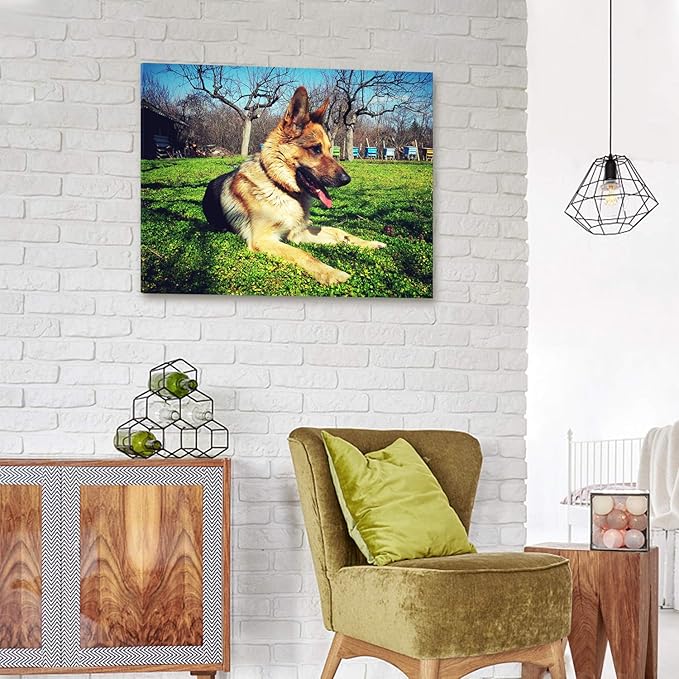 Personalized Photo to Canvas Print - Canvas Prints With Your Photos on Custom Wall Art for Bedroom, Living Room, Wedding Baby Pet Family Picture Framed Wall Art (14" W x 11" H)