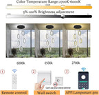 Black 5-Light Chandelier Pendant Light for Kitchen Island, Dimmable Oval Crystal Ring Chandelier for Dining Room, Hallway, Entryway, Passway, Bedroom, Balcony Living Room