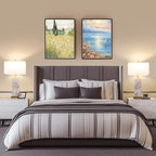 25.6" Alabaster Lamp, Marble Lamp Nightstand Lamps Set of 2, Table Lamps for Living Room Bedroom, 3-Color Temperatures Bedside Lamps with Nightlight, Modern Table Lamp with USB Ports, Bulbs Included