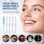 5 x Teeth Whitening Gel (4+1 Desensitizing Gel), No Sensitivity Teeth Whitening Gel Kit, Effective Teeth Whitener, Travel-Friendly Tooth Whitening Pen, Carbamide Peroxide Tooth Bleaching