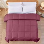 Modern Threads Down Alternative Reversible Comforter Red/Beige Queen