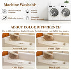 MYSKY HOME Couch Covers for 2 Cushion Sofa, Couch Cover for Dogs, Sofa Covers for Pets Washable, Soft Non-Slip Sofa Slipcovers, Loveseat Couch Covers, Furniture Protector, Cream, 27.6" x 59"