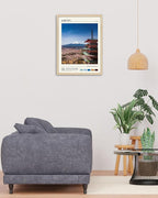 HesenDot Natural OAK Wood Framed Mount Fuji Wall Art, 12x16in Japanese Natural Scenery Canvas Wall Print, Classic Urban Landmark Wall Decor for Living Room, Bedroom,Office Gallery Set of 1