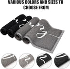 Door Mat (32"x20",Grey), Durable Welcome Mat Low Profile Floor Mat Front Doormat Non Slip Mats Entrance Rectangular Easy to Clean Doormat, for Entryway, Patio, High Traffic Areas