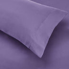 Amazon Basics Full/Queen Comforter Set with Sheets, 7-Piece Purple Floral Bedding, Lightweight Microfiber Bed-in-a-Bag