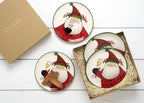 Vietri Old St. Nick Cookie Plate, 8.25"L Handmade Snack/Dessert/Appetizer Dish