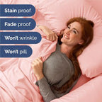 King Size 4 Piece Sheet Set - Comfy Breathable & Cooling Bed Sheets Set - Hotel Luxury Bedding for Women, Men, Kids, Teens, Boys & Girls - Deep Pockets, Ultra-Soft, Wrinkle Free - Oeko-Tex - Baby Pink