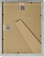 Vittanly 9x12 Picture Frames Set of 9, Shatter Resistant Plexiglass, Display 6x8 Pictures with Mat or 9x12 without Mat, Photo Frames for Wall or Tabletop, Engineered Wood, Grey