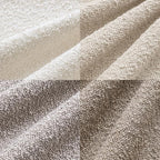 MIULEE Pack of 4 Decorative Textured Boucle Throw Pillow Covers 22x22 Inch Neutral Accent Euro Sham Pillow Cases Soft Couch Cushion Covers Modern Farmhouse Boho Chair Sofa Bed Livingroom Home Decor