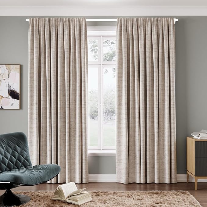 White Curtain Rod Adjustable 40-88 Inch Extra Wide Heavy Duty Telescoping 1 Inch Diameter Metal Window Rod with Extendable Mounting Brackets Matte White Finish Home Decor Easy Install Wide Windows