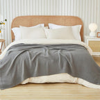 EMME Cotton Muslin Blanket King Size - Soft, Breathable Layering Blanket, 108"x90", All Season Gauze, Grey