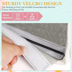 Bedside Storage Caddy/Bedside Hanging Storage Bag for Headboards Bunk Beds Dorm Rooms Book Phone Magazine Holder (2PC Grey)