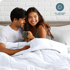 Bare Home Duvet Insert Comforter - Oversized Queen - Goose Down Alternative - Ultra-Soft - Premium 1800 Series - All Season Warmth - Bedding Comforter (Oversized Queen, White)