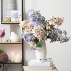 Sullivans Ceramic Textured White Vase, 9" Tall Flower Vase for Modern Home Décor, Minimalist Decoration for Shelf and Table, and Centerpiece, Living Room, Bedroom, Kitchen, and Office Décor (CM3115)