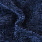 CaliTime Throw Pillow Covers Decorative 18 X 18 Inches Pack of 4 Cozy Chenille Cushion Cases for Couch Sofa Bed Living Room Home Navy Blue