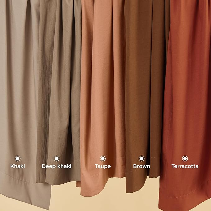 Bedsure Brown Duvet Cover Full Size - 3 Pieces Prewashed Extra Soft Cotton-Like Bedding Set, Includes 1 Duvet Cover 80x90 Inches with Zipper Closure & 2 Pillow Shams, Comforter Not Included