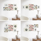 HAUS AND HUES Two 8x10, Two 11x14, One 16x20 - Framed White