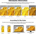 NEWCOSPLAY Faux Fur Twin Blanket Mustard Yellow Bubble Blanket Thick Warm Soft for Couch Sofa Bed 550GSM (Mustard Yellow, Twin(60"x80"))